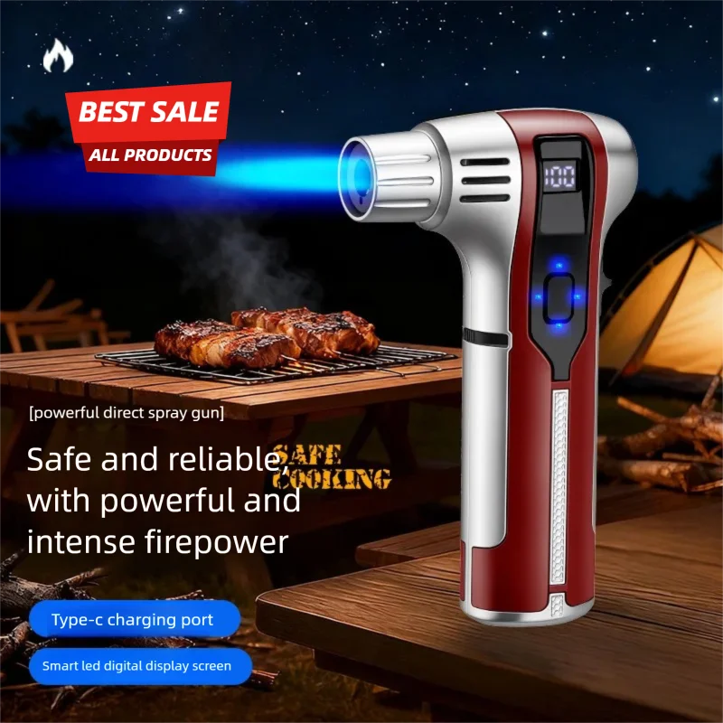 Handheld Welding Gun Windproof Lighter Charging Digital Display Point Moxibustion Cigar Outdoor Barbecue Spray Gun Igniter
Handheld Welding Gun Windproof Lighter Charging Digital Display Point Moxibustion Cigar Outdoor Barbecue Spray Gun Igniter