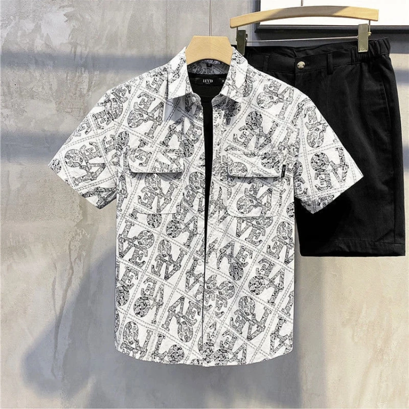 Men's Trend Youth All-match Print Letter Tops Summer Short Sleeve Loose Plus Size Lazy Style T Shirts Casual Fashion Men Clothes
Men's Trend Youth All-match Print Letter Tops Summer Short Sleeve Loose Plus Size Lazy Style T Shirts Casual Fashion Men Clothes