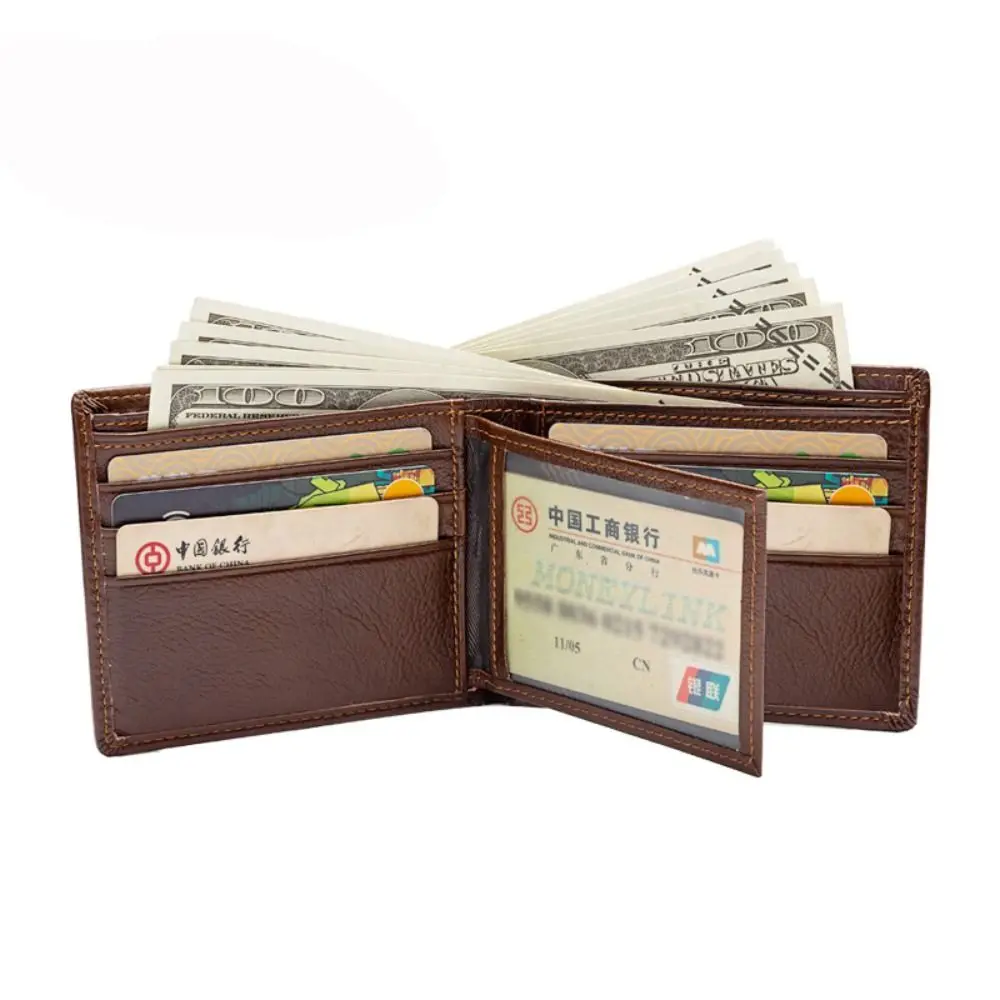 Leisure Men's Short Wallet Fashion Multi-position Contracted Male Leather Purse Color Contrast Super Slim Two Fold Wallet Male
Leisure Men's Short Wallet Fashion Multi-position Contracted Male Leather Purse Color Contrast Super Slim Two Fold Wallet Male