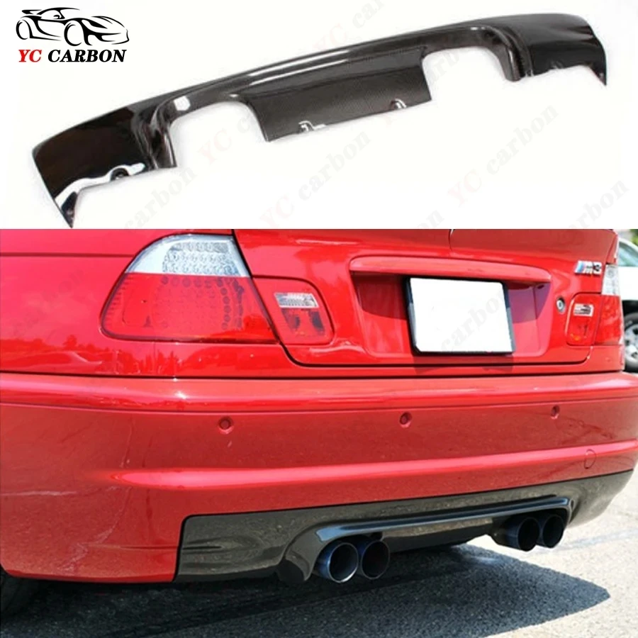 For BMW M3 E46 Carbon Fiber Car Rear Bumper Diffuser Rear Splitters Spoiler Back lip Body Kit
For BMW M3 E46 Carbon Fiber Car Rear Bumper Diffuser Rear Splitters Spoiler Back lip Body Kit