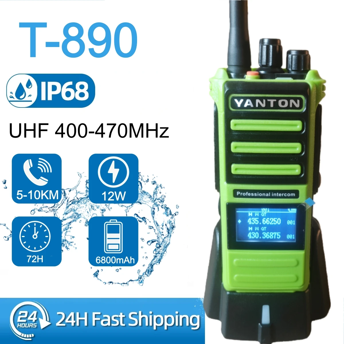 10W Ham Radio Camping Uhf 400-480Mhz Long Range Walkie Talkies Ip67 Waterproof Wireless Set Marine For Baofeng Uv 9R Pro V2
10W Ham Radio Camping Uhf 400-480Mhz Long Range Walkie Talkies Ip67 Waterproof Wireless Set Marine For Baofeng Uv 9R Pro V2
