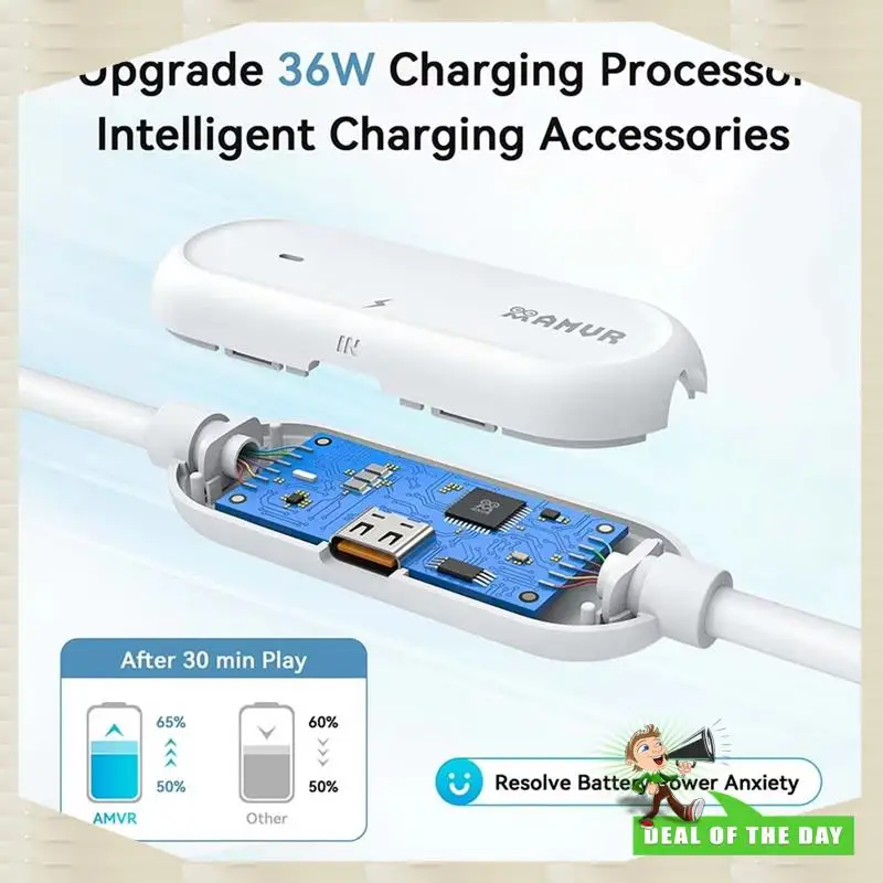 24-Hour Delivery AMVR Fast Charging VR Link Rechargeable 18W Type-C USB Cable For Quest 3/3S/2/Pro For Pico4/Ultra Compatible PC
24-Hour Delivery AMVR Fast Charging VR Link Rechargeable 18W Type-C USB Cable For Quest 3/3S/2/Pro For Pico4/Ultra Compatible PC