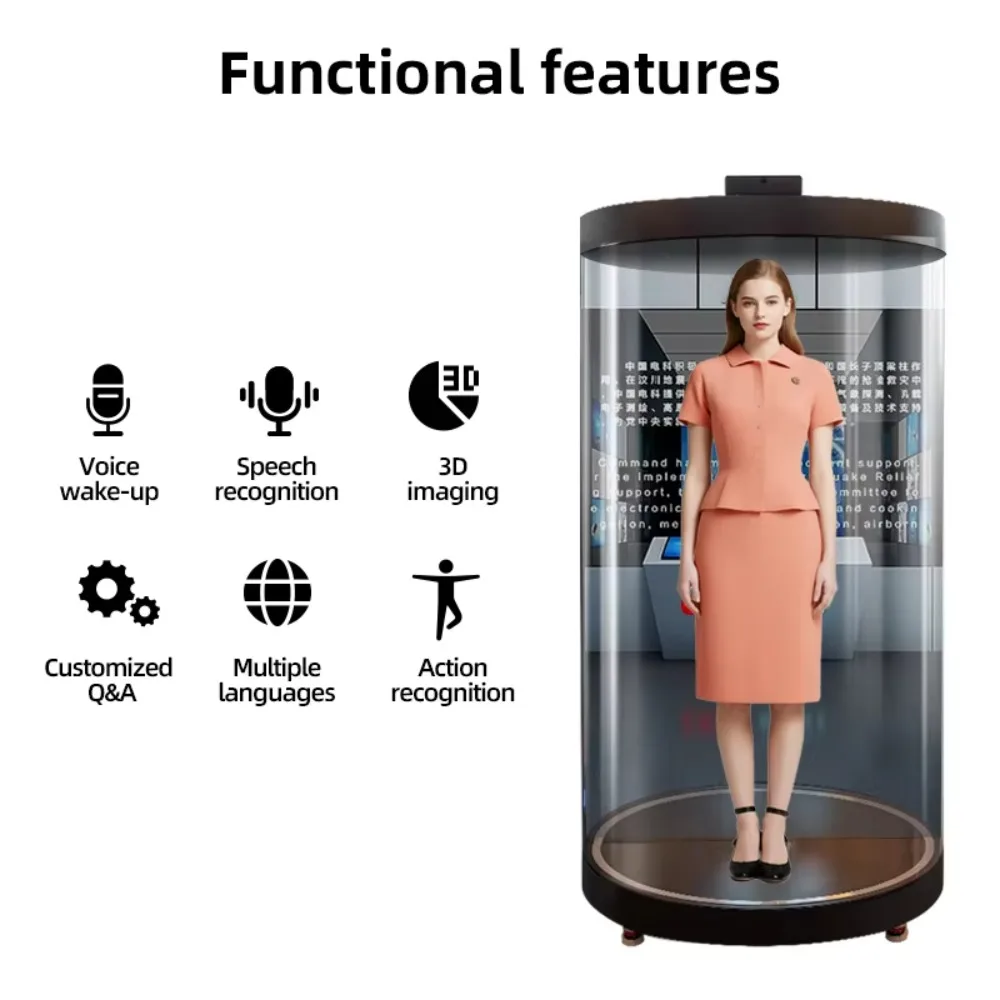 AI Interactive 3D Holographic Projector, Transparent Cylinder Display Box For Education Medical Exhibition Museum
AI Interactive 3D Holographic Projector, Transparent Cylinder Display Box For Education Medical Exhibition Museum