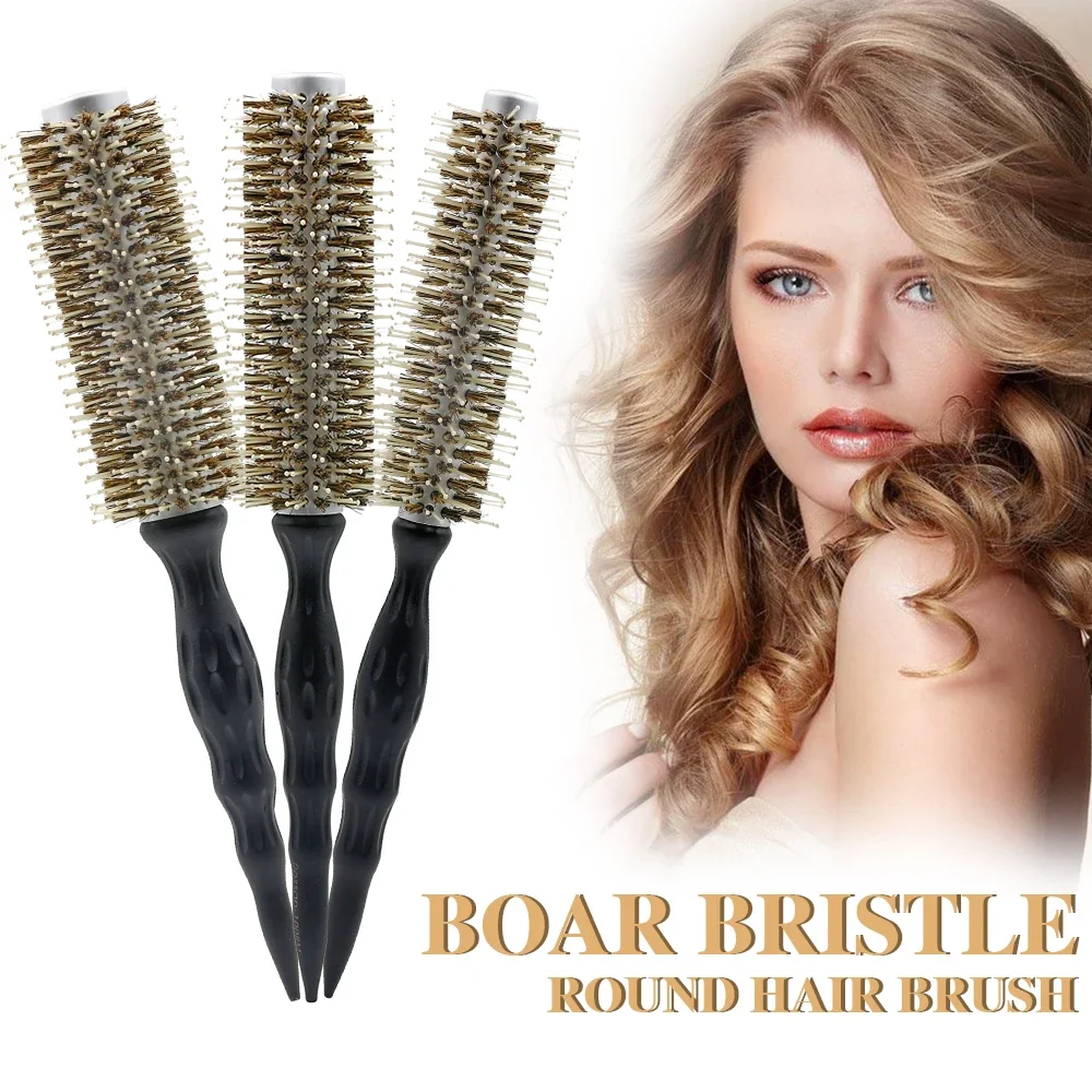 Профессиональная круглая щетка для волос с керамическим покрытием и щетиной кабана, антистатическая и термостойкая, для парикмахерских и стайлинга
Профессиональная круглая щетка для волос с керамическим покрытием и щетиной кабана, антистатическая и термостойкая, для парикмахерских и стайлинга