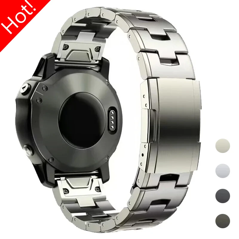 Ремешок титановый для наручных часов Garmin Fenix 7X 7/6 6x Pro 5x Plus, быстросъемный, 22 мм, 26 мм
Ремешок титановый для наручных часов Garmin Fenix 7X 7/6 6x Pro 5x Plus, быстросъемный, 22 мм, 26 мм