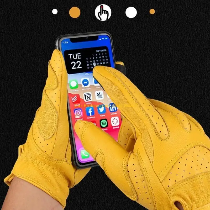 R53D Motorcycle Glove Leather Motorbike Road Racing Team Glove Men Touchscreen Glove
R53D Motorcycle Glove Leather Motorbike Road Racing Team Glove Men Touchscreen Glove