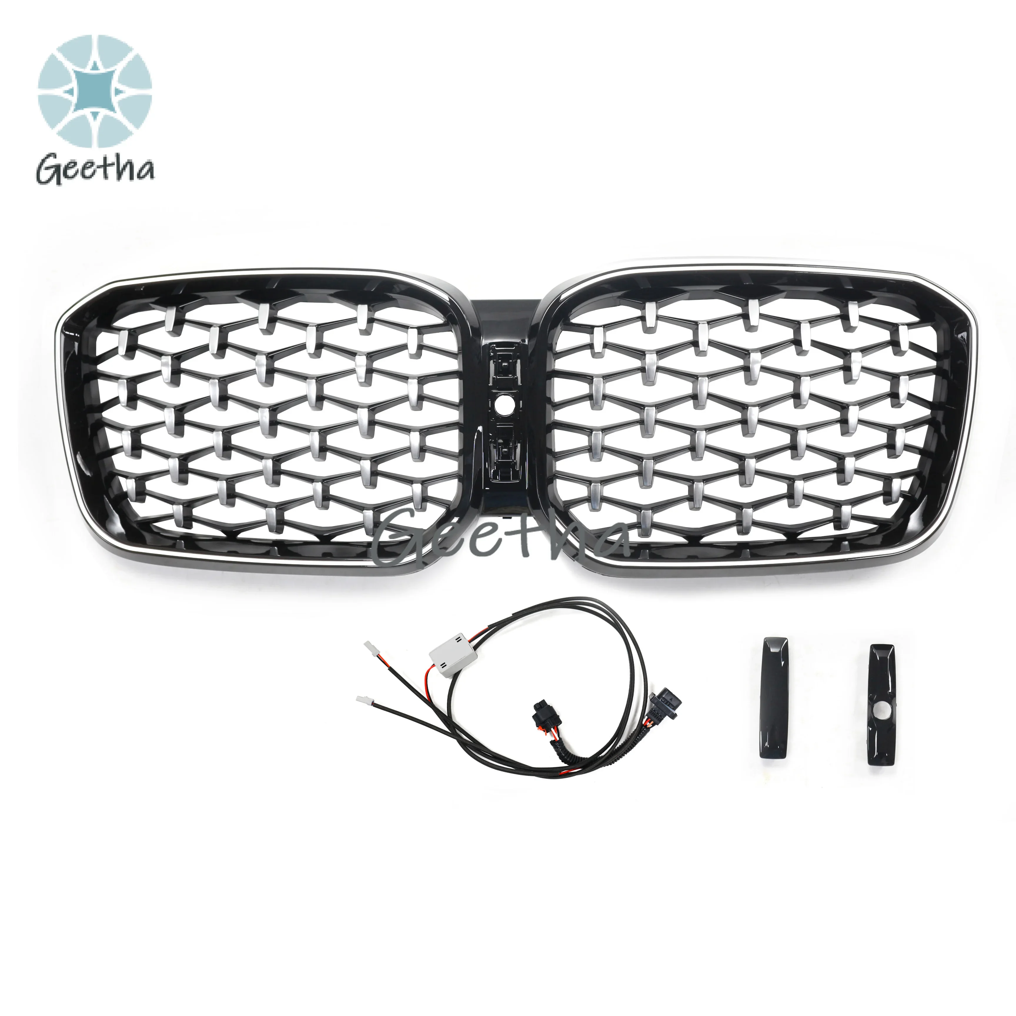 Abs Plastic Bumper Grille Car front bumper grille diamond meteor style grille With Led Light For Bmw X3 G08 2022 2023
Abs Plastic Bumper Grille Car front bumper grille diamond meteor style grille With Led Light For Bmw X3 G08 2022 2023