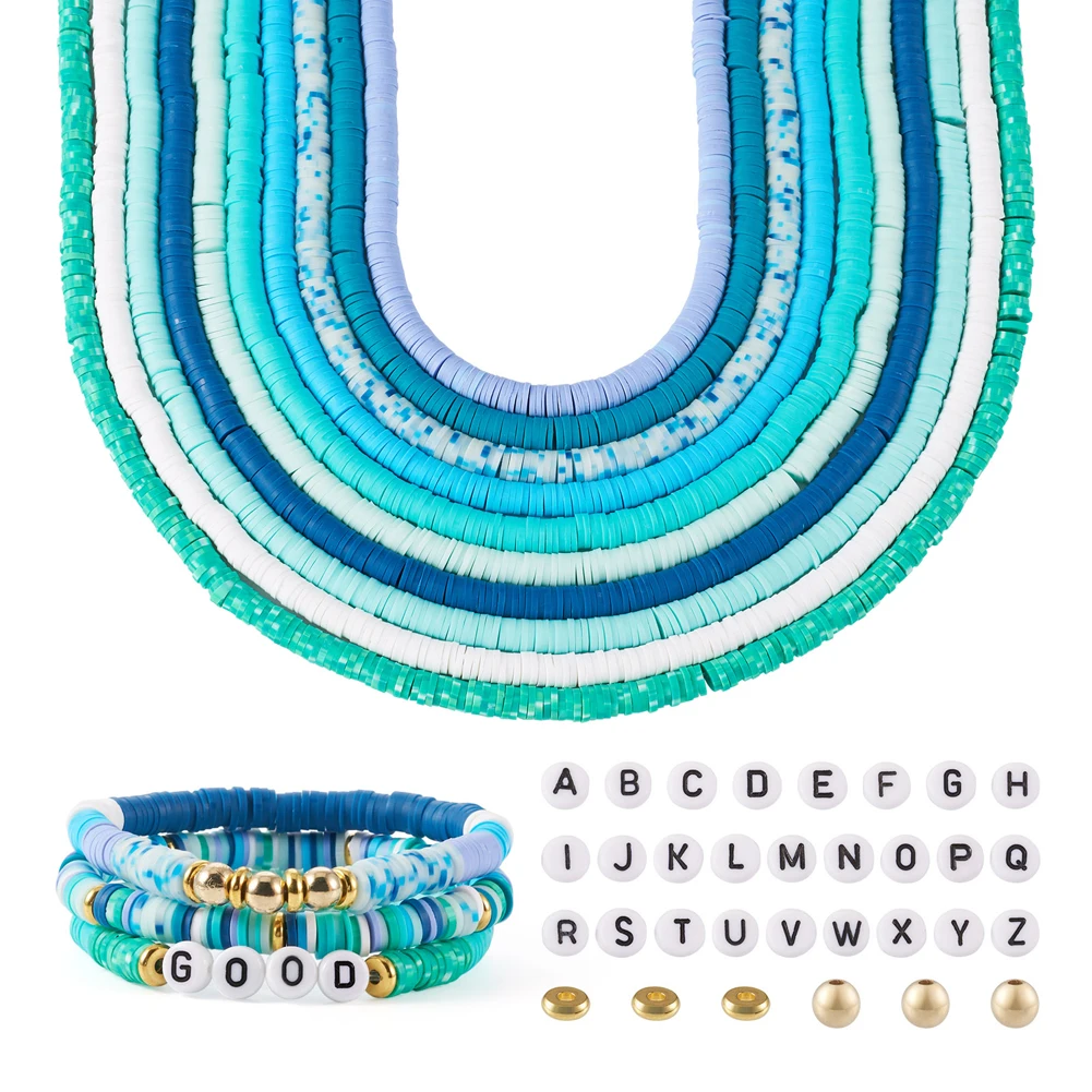 10 Strands Handmade Polymer Clay Disc Beads with Loose Spacer Beads for Necklace Bracelet Earrings Jewelry Making Findings Kit
10 Strands Handmade Polymer Clay Disc Beads with Loose Spacer Beads for Necklace Bracelet Earrings Jewelry Making Findings Kit