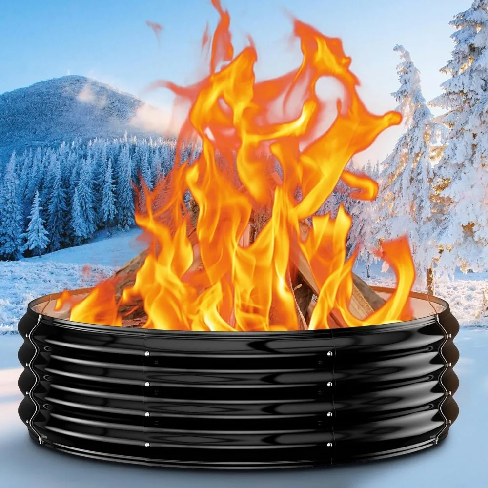36 Inch Heavy Duty Fire Pit Ring, High Heat Resistant Outdoor Wood Burning Bowl for Backyard, Patio, Camping
36 Inch Heavy Duty Fire Pit Ring, High Heat Resistant Outdoor Wood Burning Bowl for Backyard, Patio, Camping