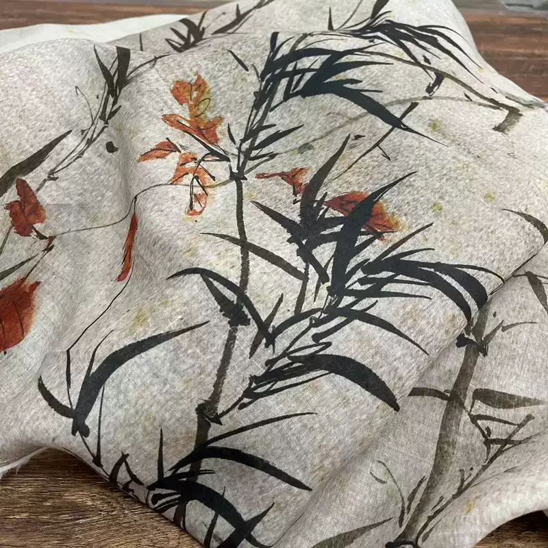 100% white printed ramie fabric, suitable for making women's shirts, skirts, and DIY sewing fabrics.
100% white printed ramie fabric, suitable for making women's shirts, skirts, and DIY sewing fabrics.