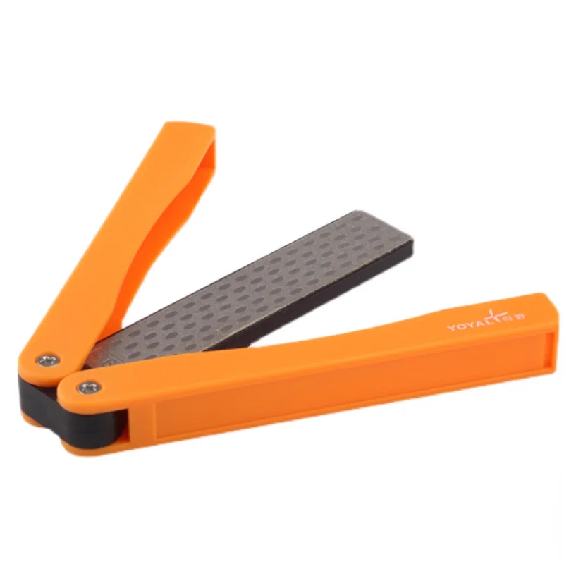 Шлифовальный инструмент с алмазным покрытием и веерообразным дизайном, портативный точильный камень, подходящий для кухни и домашнего использования.
Шлифовальный инструмент с алмазным покрытием и веерообразным дизайном, портативный точильный камень, подходящий для кухни и домашнего использования.