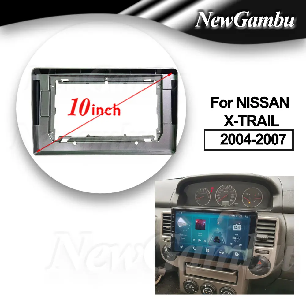 10 дюймов для NISSAN X-TRAIL 2004-2007, рамка без кабеля, аудио адаптер, комплекты отделки приборной панели, Заводская панель
10 дюймов для NISSAN X-TRAIL 2004-2007, рамка без кабеля, аудио адаптер, комплекты отделки приборной панели, Заводская панель