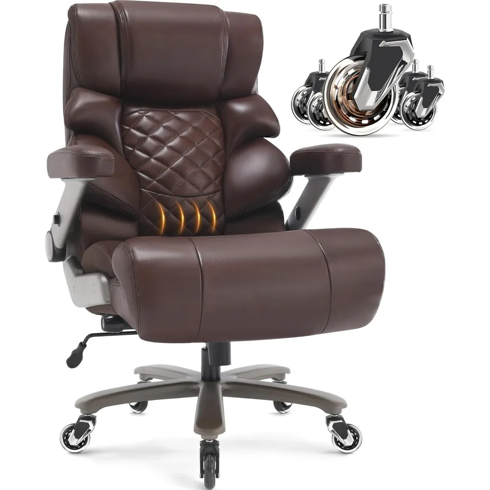 700lbs Big and Tall Office Chair with Adjustable Lumbar Support 3D Flip Arms Plus Size Wheels, High Back Executive Desk Chair
700lbs Big and Tall Office Chair with Adjustable Lumbar Support 3D Flip Arms Plus Size Wheels, High Back Executive Desk Chair