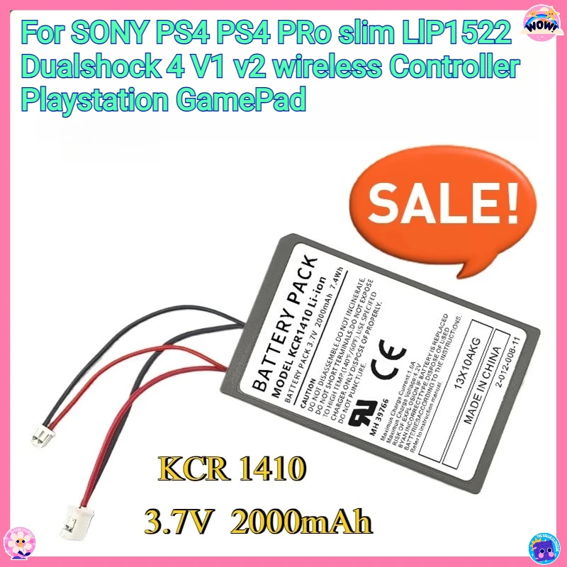 New 3.7V2000mAhWireless ControllerRechargeable Battery For SONY PS4 PS4 PRo slim LIP1522 Dualshock 4 V1 V2 Playstation GamePad
New 3.7V2000mAhWireless ControllerRechargeable Battery For SONY PS4 PS4 PRo slim LIP1522 Dualshock 4 V1 V2 Playstation GamePad