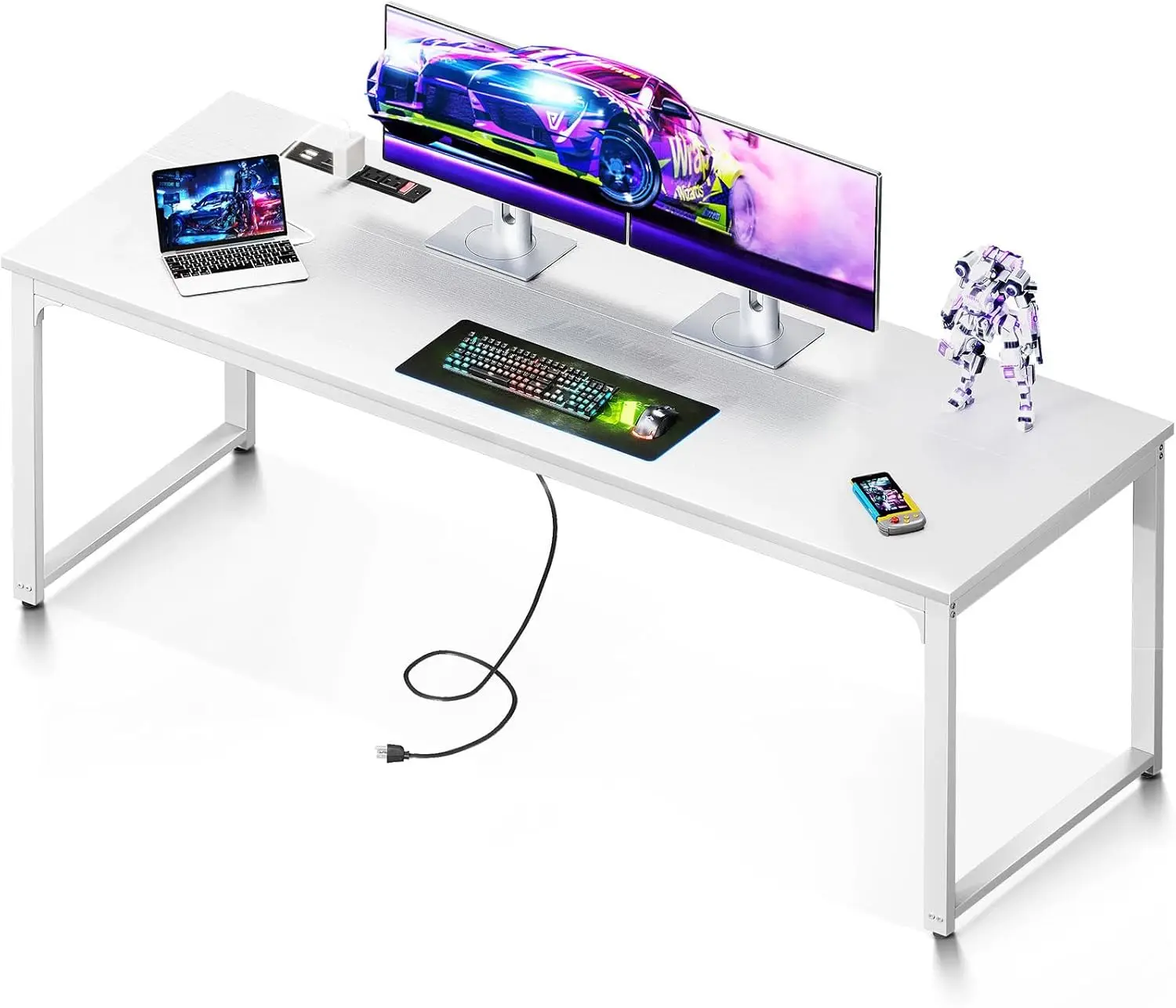 Coleshome 71 Inch Computer Desk with USB Ports, Large Office Desk, Long Study Student Writing Desk
Coleshome 71 Inch Computer Desk with USB Ports, Large Office Desk, Long Study Student Writing Desk