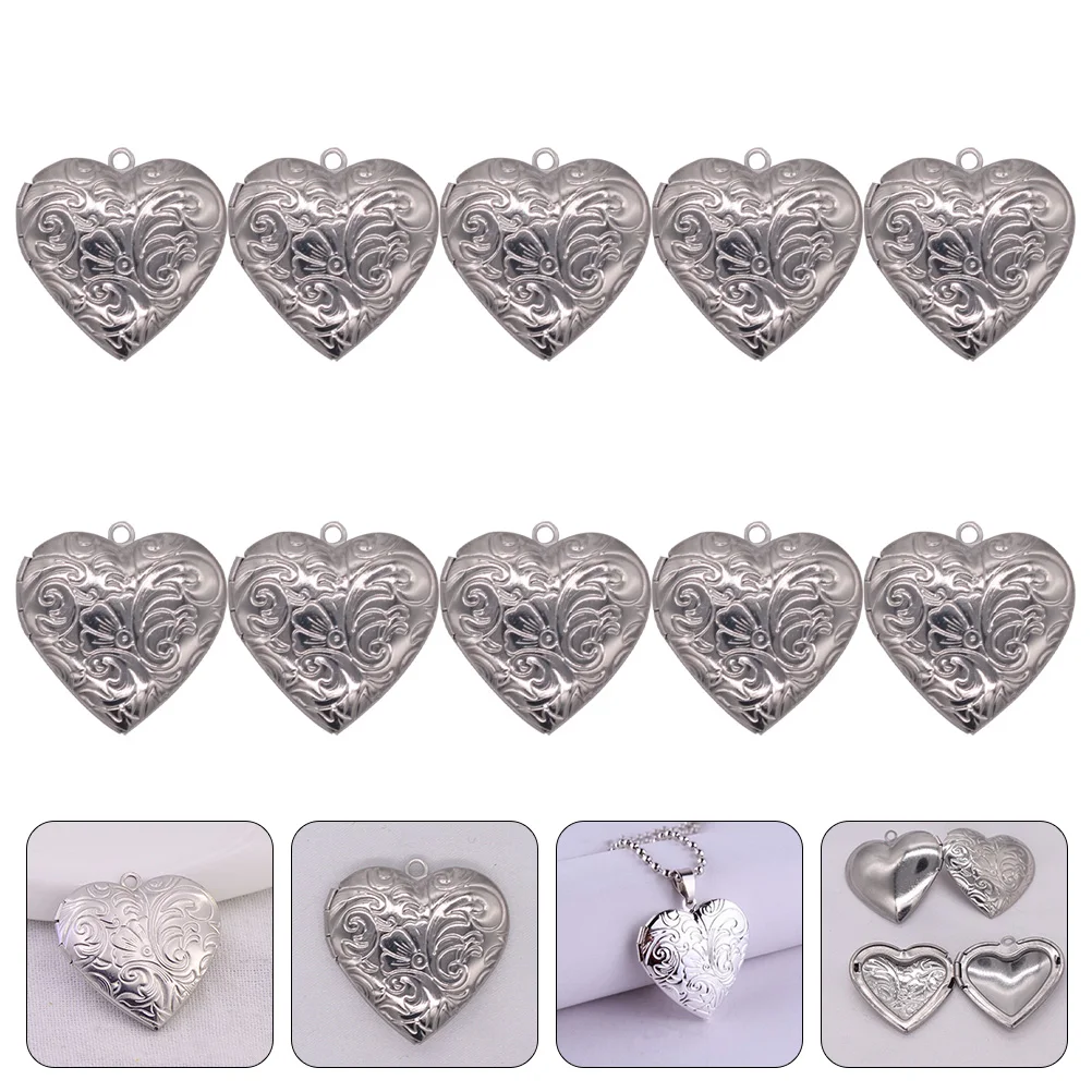 10pcs Heart Shaped Photo Locket Necklace Stainless Steel 29x28 6mm Fashion Accessories Jewelry Gift Valentine Day Birthday
10pcs Heart Shaped Photo Locket Necklace Stainless Steel 29x28 6mm Fashion Accessories Jewelry Gift Valentine Day Birthday