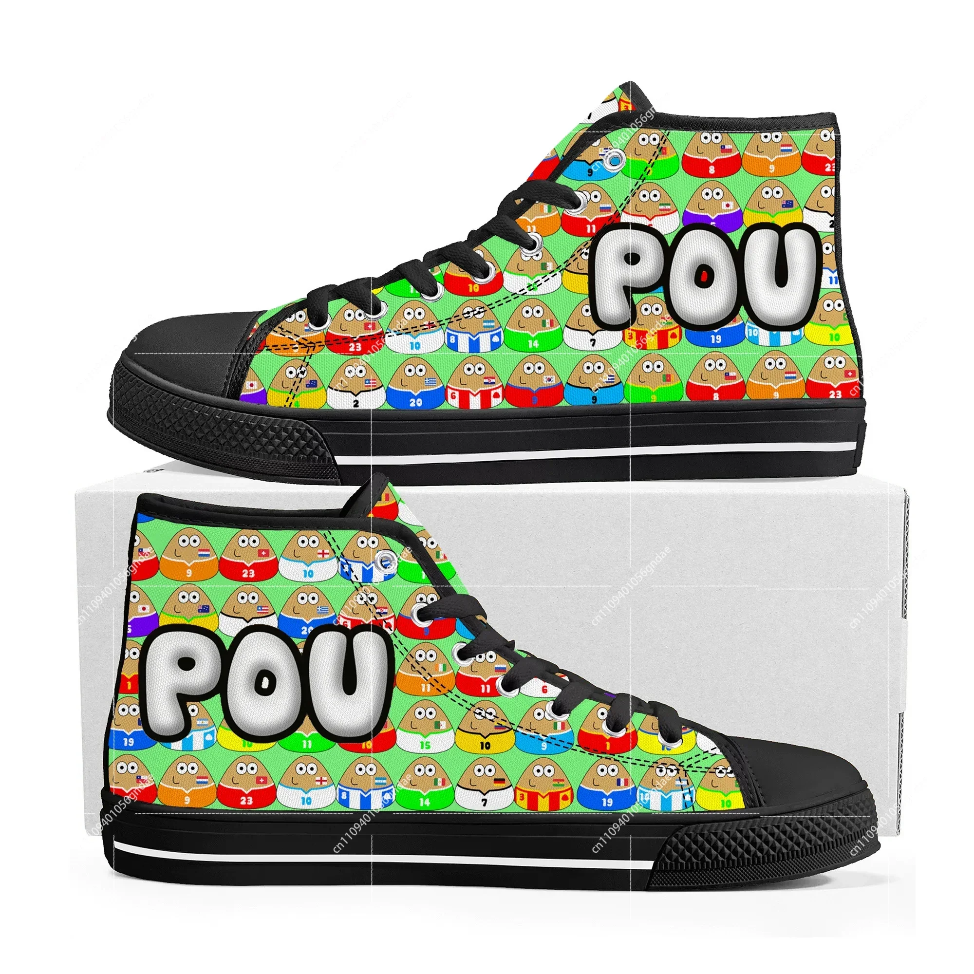 Hot Cartoon Animation POU High Top Sneakers Game Mens Womens Teenager High Quality Canvas Sneaker Custom Built Couple Shoes
Hot Cartoon Animation POU High Top Sneakers Game Mens Womens Teenager High Quality Canvas Sneaker Custom Built Couple Shoes