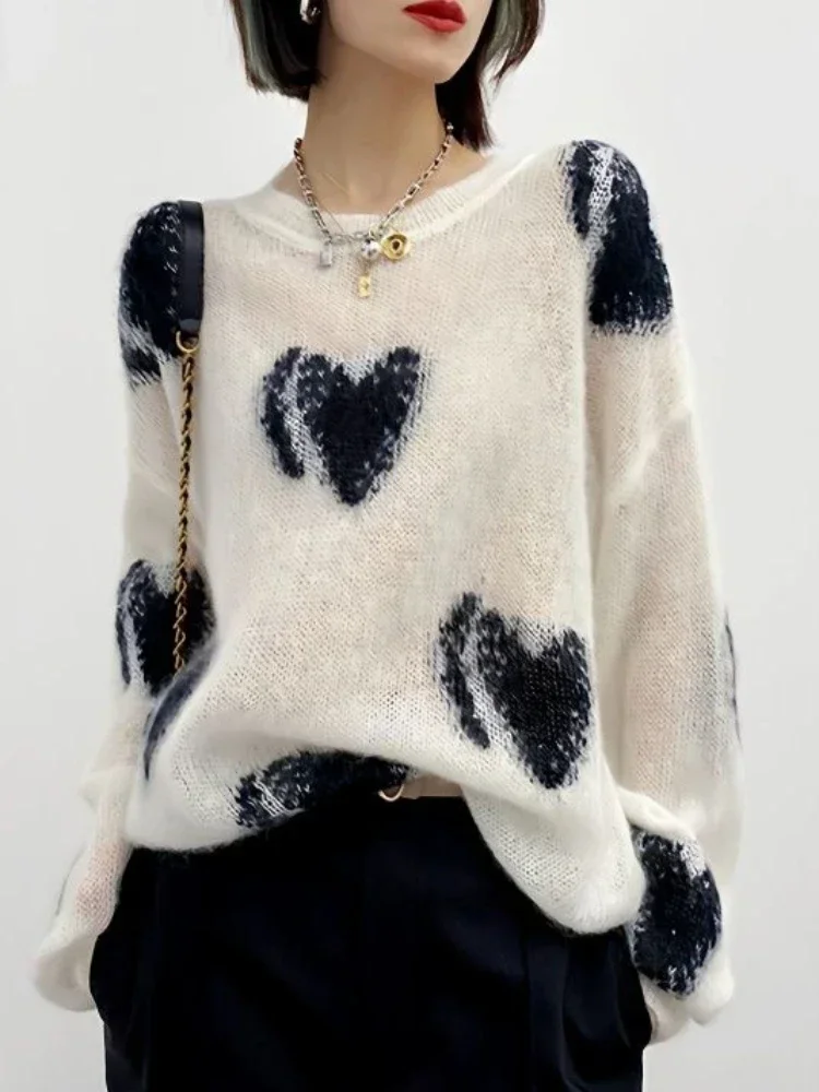 Women's Long Sleeve Top Autumn/Winter New Sweater Oversized Pullovers Streetwear Print LOOSE Knitwears Vintage Jumpers PH152
Women's Long Sleeve Top Autumn/Winter New Sweater Oversized Pullovers Streetwear Print LOOSE Knitwears Vintage Jumpers PH152