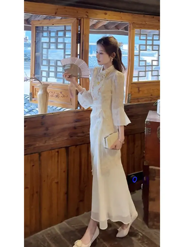 plus Size Casual Embroidered Settled in New Chinese Style Fairy Atmosphere Strap Dresses Spring New Leisure Stitching Gown
plus Size Casual Embroidered Settled in New Chinese Style Fairy Atmosphere Strap Dresses Spring New Leisure Stitching Gown