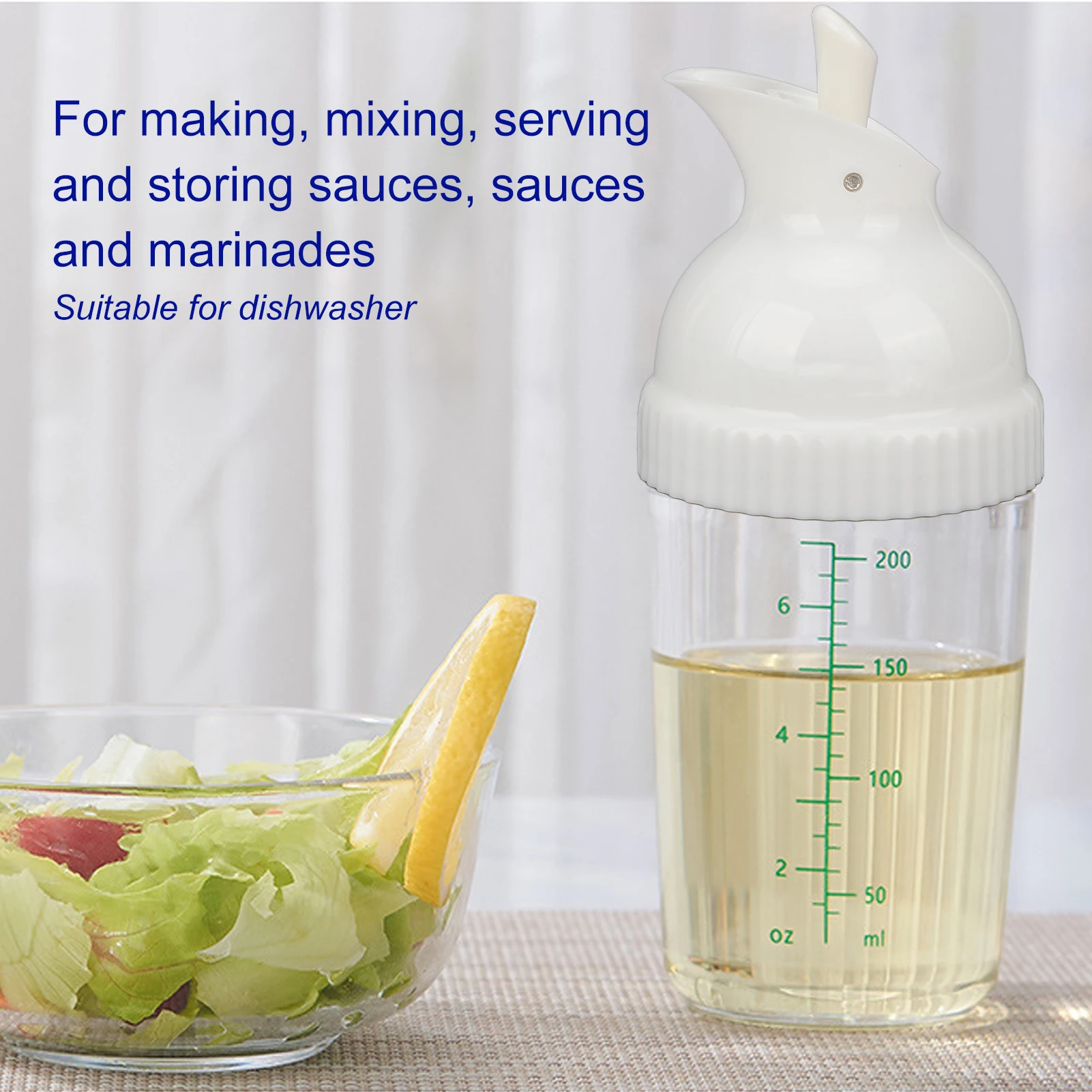 200ml Salad Dressing Shaker BPA Free Prevent Leakage Salad Dressing Jar With Lid For Kitchen Green
200ml Salad Dressing Shaker BPA Free Prevent Leakage Salad Dressing Jar With Lid For Kitchen Green