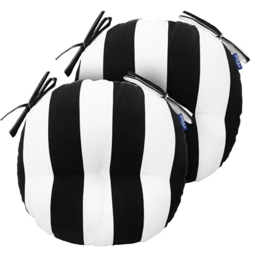 Outdoor Bistro Chair Cushion with Ties Round Tufted Patio Chair Cushions 15"x15" Set of Two Water Resistant Round Seat Cushions
Outdoor Bistro Chair Cushion with Ties Round Tufted Patio Chair Cushions 15"x15" Set of Two Water Resistant Round Seat Cushions