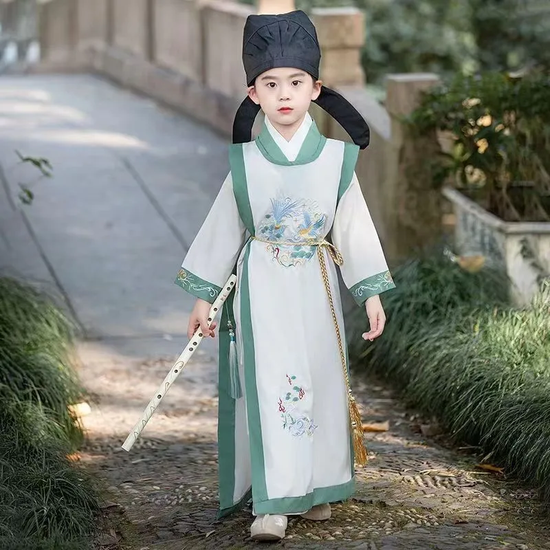 Boys' Hanfu Spring/Autumn Children's Ancient Costume Tang Dynasty Boys' Young Master Costume Li Bai Performance Costume LH634
Boys' Hanfu Spring/Autumn Children's Ancient Costume Tang Dynasty Boys' Young Master Costume Li Bai Performance Costume LH634