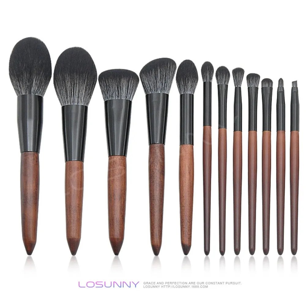 12PCS Wooden Handle Makeup Brush Set Beginner Novice Vintage Sandalwood Cosmetics Brush Facial Makeup Tools Brochas Maquillaje
12PCS Wooden Handle Makeup Brush Set Beginner Novice Vintage Sandalwood Cosmetics Brush Facial Makeup Tools Brochas Maquillaje