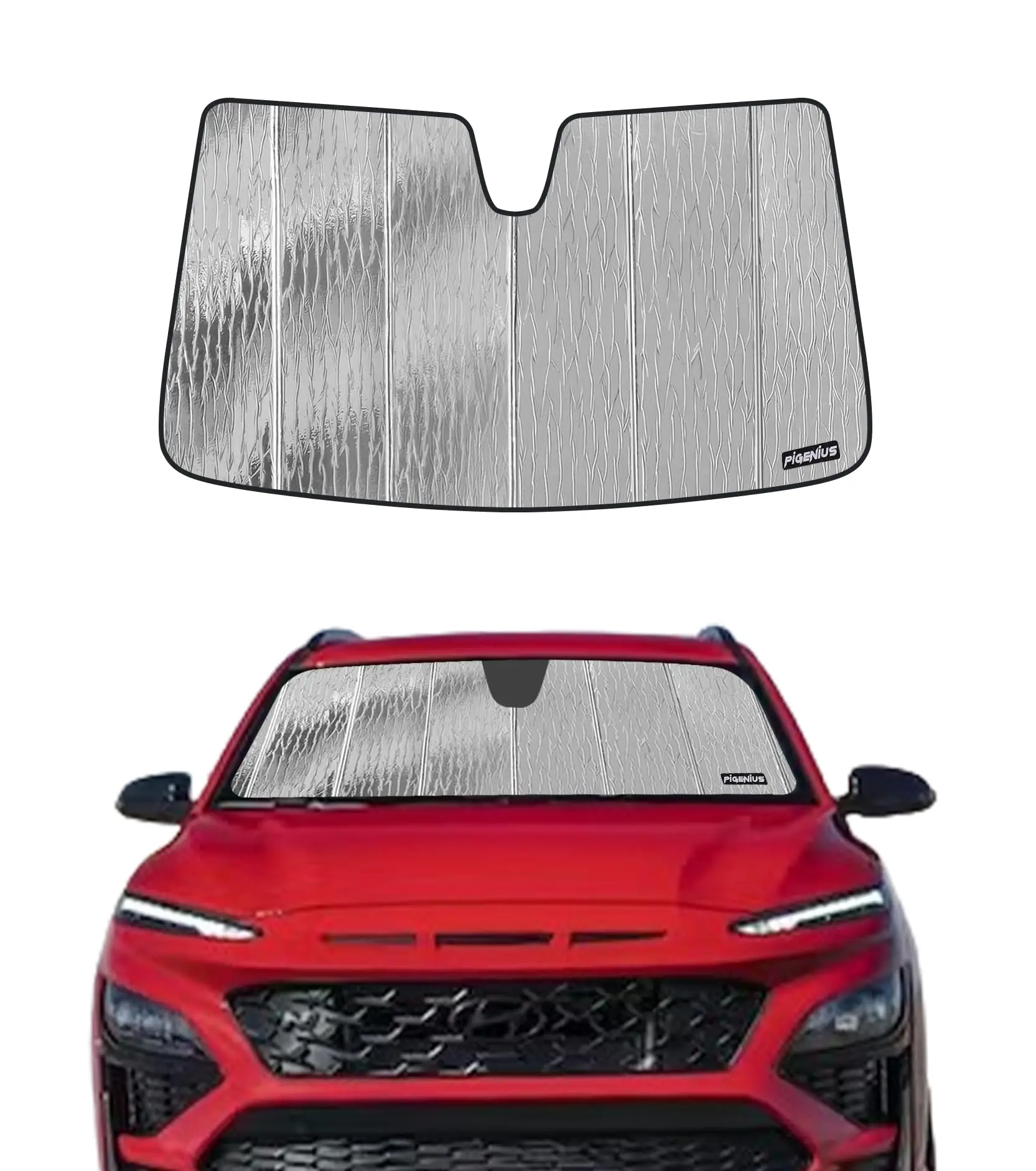 Reversible Dual-Tone Windshield Sun Shade For Hyundai Kona 2018–2023 With Sensor Cutout
Reversible Dual-Tone Windshield Sun Shade For Hyundai Kona 2018–2023 With Sensor Cutout