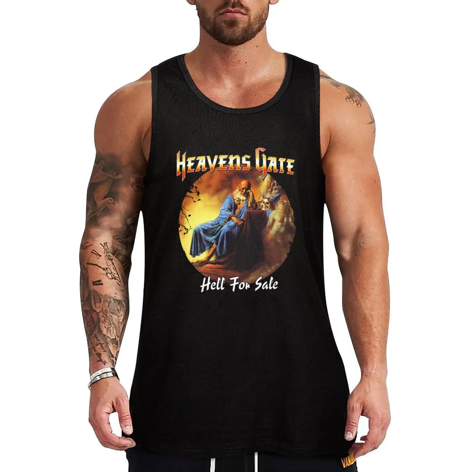 Power Metal Legends! Heavens gate design for black backgrounds Tank Top Essential Tank Top Cotton Casual Sleeveless Undershirt
Power Metal Legends! Heavens gate design for black backgrounds Tank Top Essential Tank Top Cotton Casual Sleeveless Undershirt