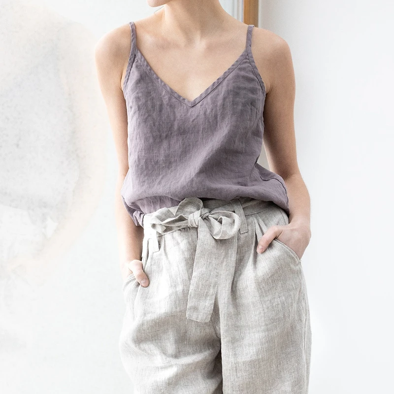 2025 Summer New Cotton and Linen Niche Loose Oversized V-neck Sleeveless Solid Color Breathable Suspender
2025 Summer New Cotton and Linen Niche Loose Oversized V-neck Sleeveless Solid Color Breathable Suspender