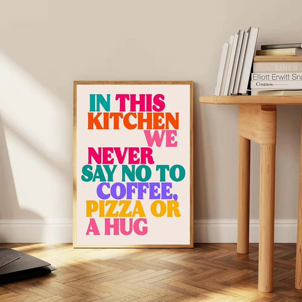 In This Kitchen Quote Posters Canvas Painting Coffee Pizza Wall Art Print Nordic Wall Pictures Living Room Interior Home Decor
In This Kitchen Quote Posters Canvas Painting Coffee Pizza Wall Art Print Nordic Wall Pictures Living Room Interior Home Decor