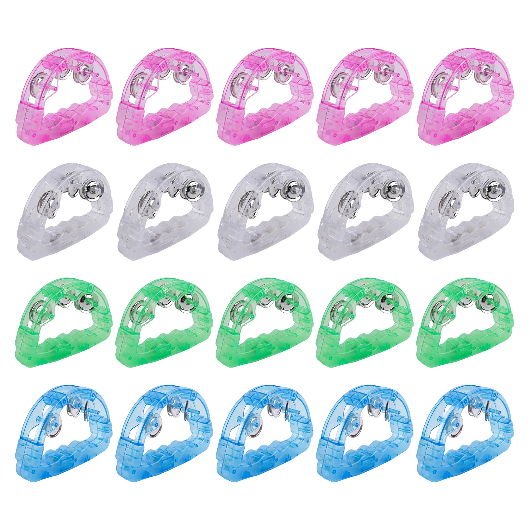 HOTTURE Light Up LED Tambourine 20-Pack Glow In The Dark Handheld Percussion Musical For Wedding Dance Floor Props
HOTTURE Light Up LED Tambourine 20-Pack Glow In The Dark Handheld Percussion Musical For Wedding Dance Floor Props