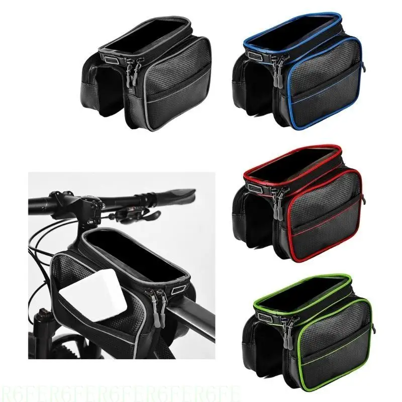 652F Large Capacity Waterproof Bicycles Front Top Tube Pannier Bike Phone Mount Holder Handlebar Bag with Touch Screens
652F Large Capacity Waterproof Bicycles Front Top Tube Pannier Bike Phone Mount Holder Handlebar Bag with Touch Screens