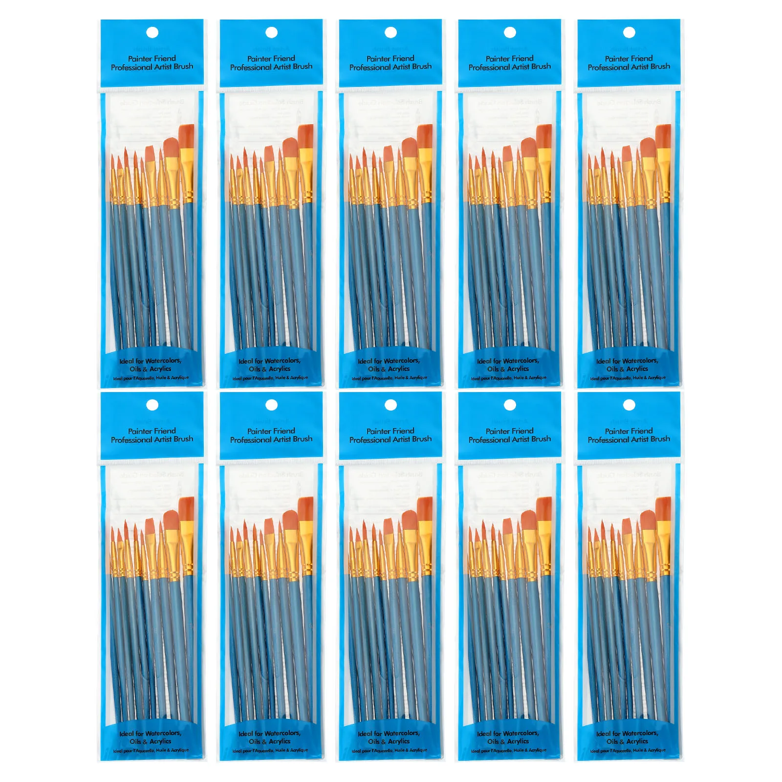 100/300Pcs Acrylic Paint Brush Set Nylon Hair Professional Painting Brushes Bulk for Face Nail Rock Craft Watercolor Oil Drawing
100/300Pcs Acrylic Paint Brush Set Nylon Hair Professional Painting Brushes Bulk for Face Nail Rock Craft Watercolor Oil Drawing