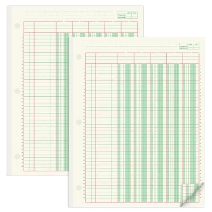 Pads 100 Sheets ar Analysis Pad Hole Punch Accounting Book -1/ x 11 Paper Pad Double Page Format ar Pads for Business Bookkeepi
Pads 100 Sheets ar Analysis Pad Hole Punch Accounting Book -1/ x 11 Paper Pad Double Page Format ar Pads for Business Bookkeepi