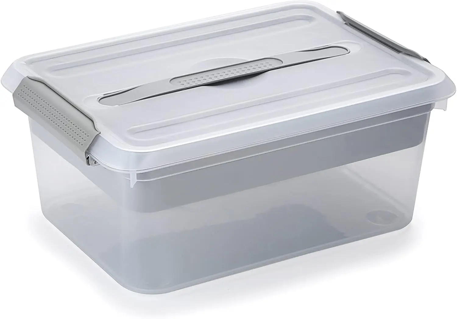 Stack & Carry Box, Clear Plastic Storage Container Stackable Home Utility Box with Removable Tray
Stack & Carry Box, Clear Plastic Storage Container Stackable Home Utility Box with Removable Tray