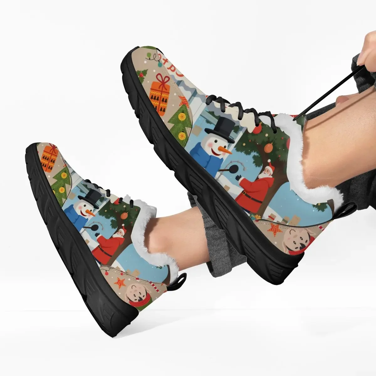 Running Shoes Lightweight Non Slip Gym Shoes for Men Christmas Pattern Fur Lined Walking Running Sneakers Athletic Sport Shoes
Running Shoes Lightweight Non Slip Gym Shoes for Men Christmas Pattern Fur Lined Walking Running Sneakers Athletic Sport Shoes