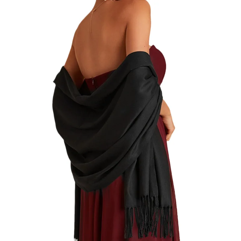 Somenie Ladies Soft Faux Cashmere Shawl Bridesmaid Bride Wedding Wrap Elegant Long Scarf For Evening Party Dress Gift
Somenie Ladies Soft Faux Cashmere Shawl Bridesmaid Bride Wedding Wrap Elegant Long Scarf For Evening Party Dress Gift