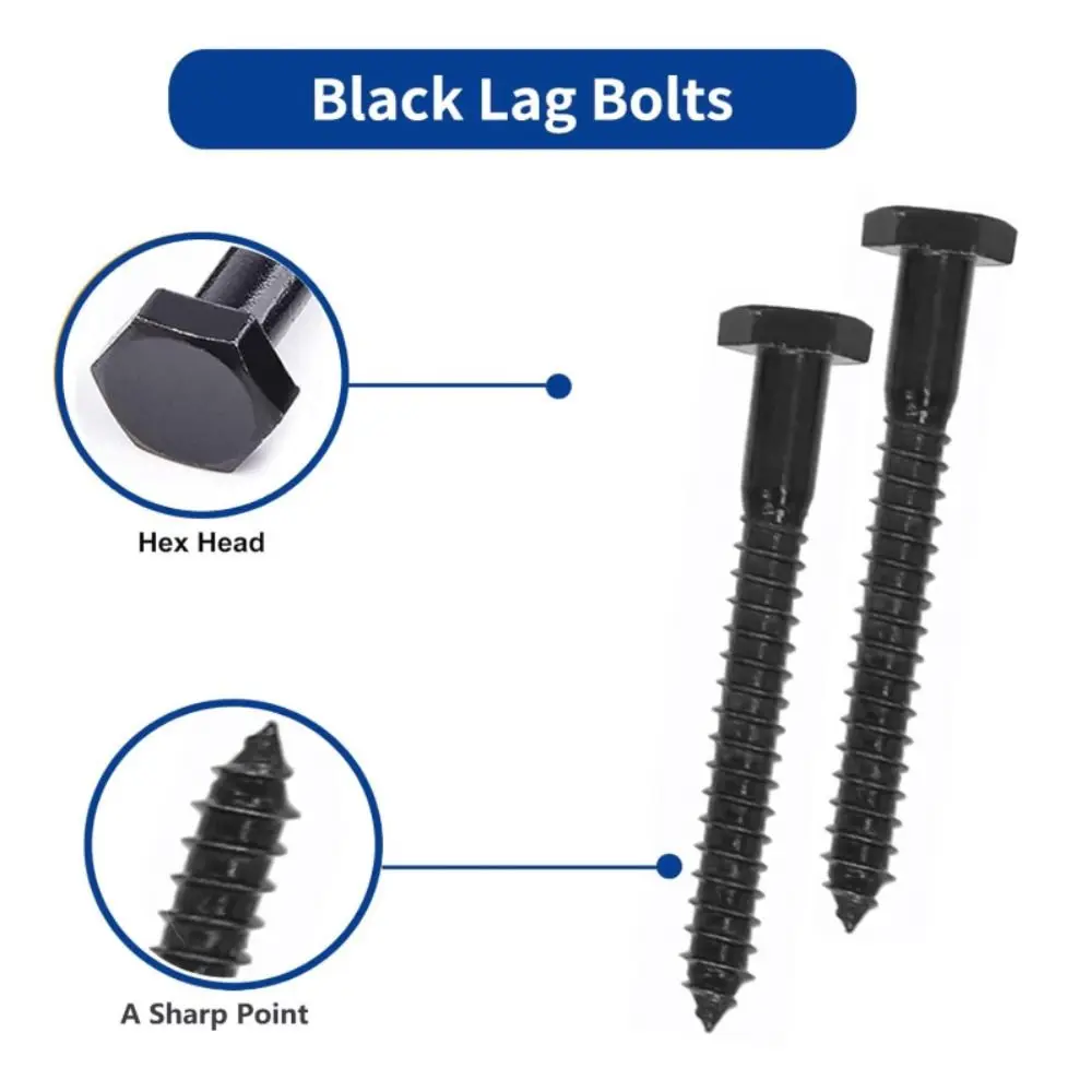 155pcs/box Black Finish 304 Stainless Steel Wood Screws Flat Washers High-Quality Material Hex Head Wood Screws
155pcs/box Black Finish 304 Stainless Steel Wood Screws Flat Washers High-Quality Material Hex Head Wood Screws