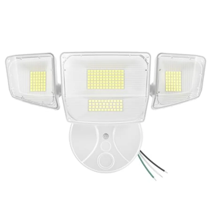 90W Flood Lights Outdoor, 10000LM Ultra Bright 4-Head LED Security Light with Switch Control, IP66 Waterproof 6500K Exterior Li
90W Flood Lights Outdoor, 10000LM Ultra Bright 4-Head LED Security Light with Switch Control, IP66 Waterproof 6500K Exterior Li