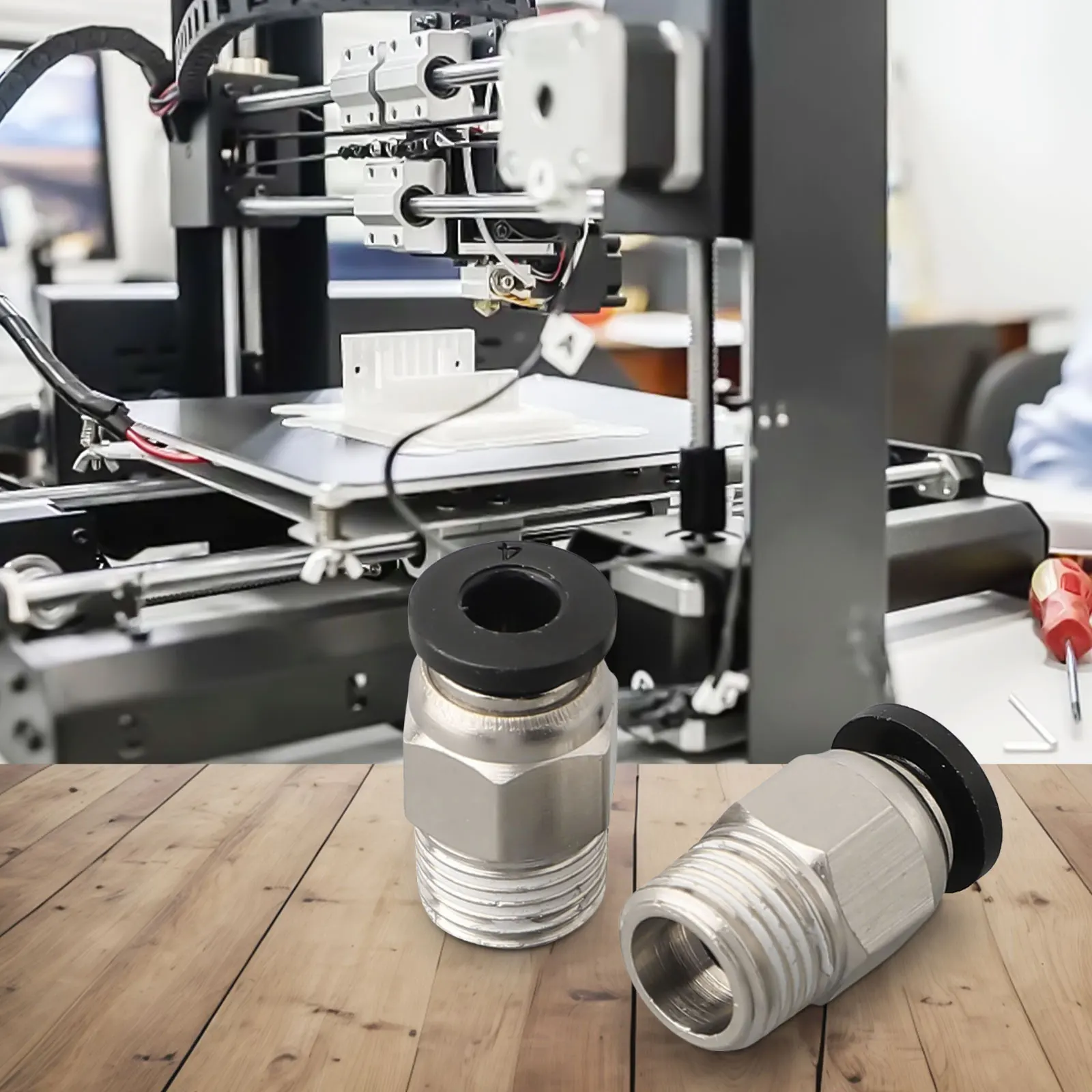 Прямой пневматический быстроразъемный разъем PC4M10 для трубки из ПТФЭ с резьбой из нержавеющей стали, подходит для сборки экструдера
Прямой пневматический быстроразъемный разъем PC4M10 для трубки из ПТФЭ с резьбой из нержавеющей стали, подходит для сборки экструдера