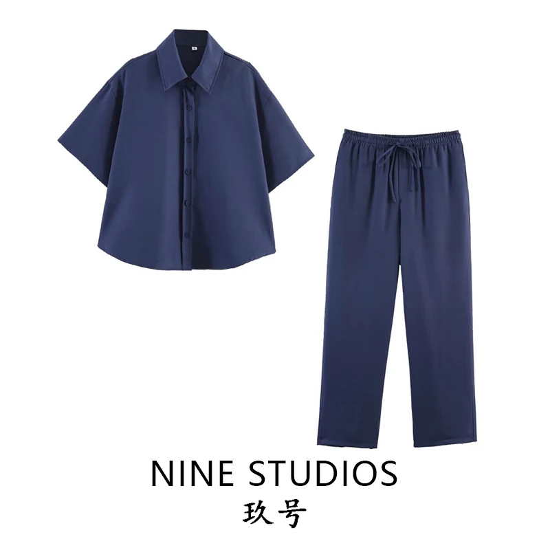 Casual Cotton Linen Blend Shirt Short Sleeve Running Pants Long Pants Set Women's Fashion Spring Two-Piece Suit
Casual Cotton Linen Blend Shirt Short Sleeve Running Pants Long Pants Set Women's Fashion Spring Two-Piece Suit