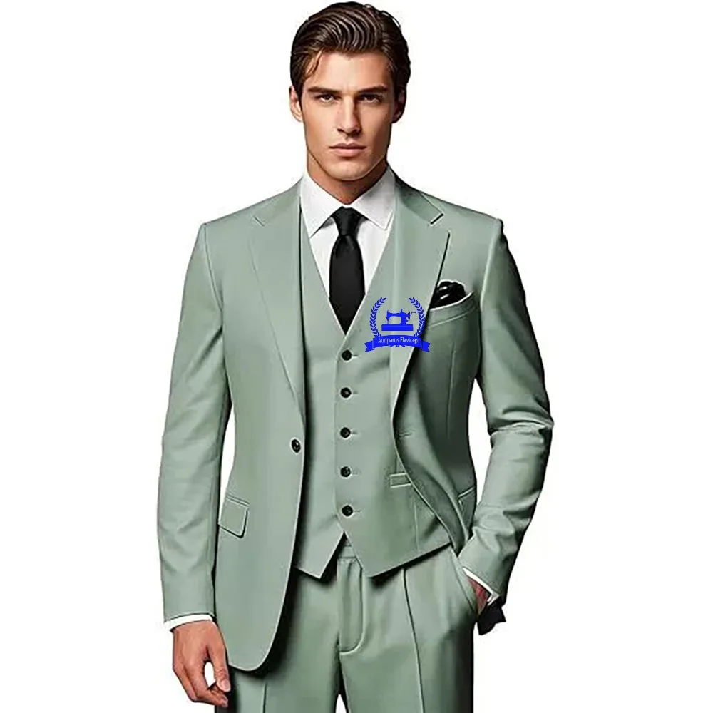 Formal Men Suit 3 Pieces Slim Fit Jacket Vest Pants Business Blazer Wedding Groomsmen Suits Prom Party Men's Tuxedo
Formal Men Suit 3 Pieces Slim Fit Jacket Vest Pants Business Blazer Wedding Groomsmen Suits Prom Party Men's Tuxedo