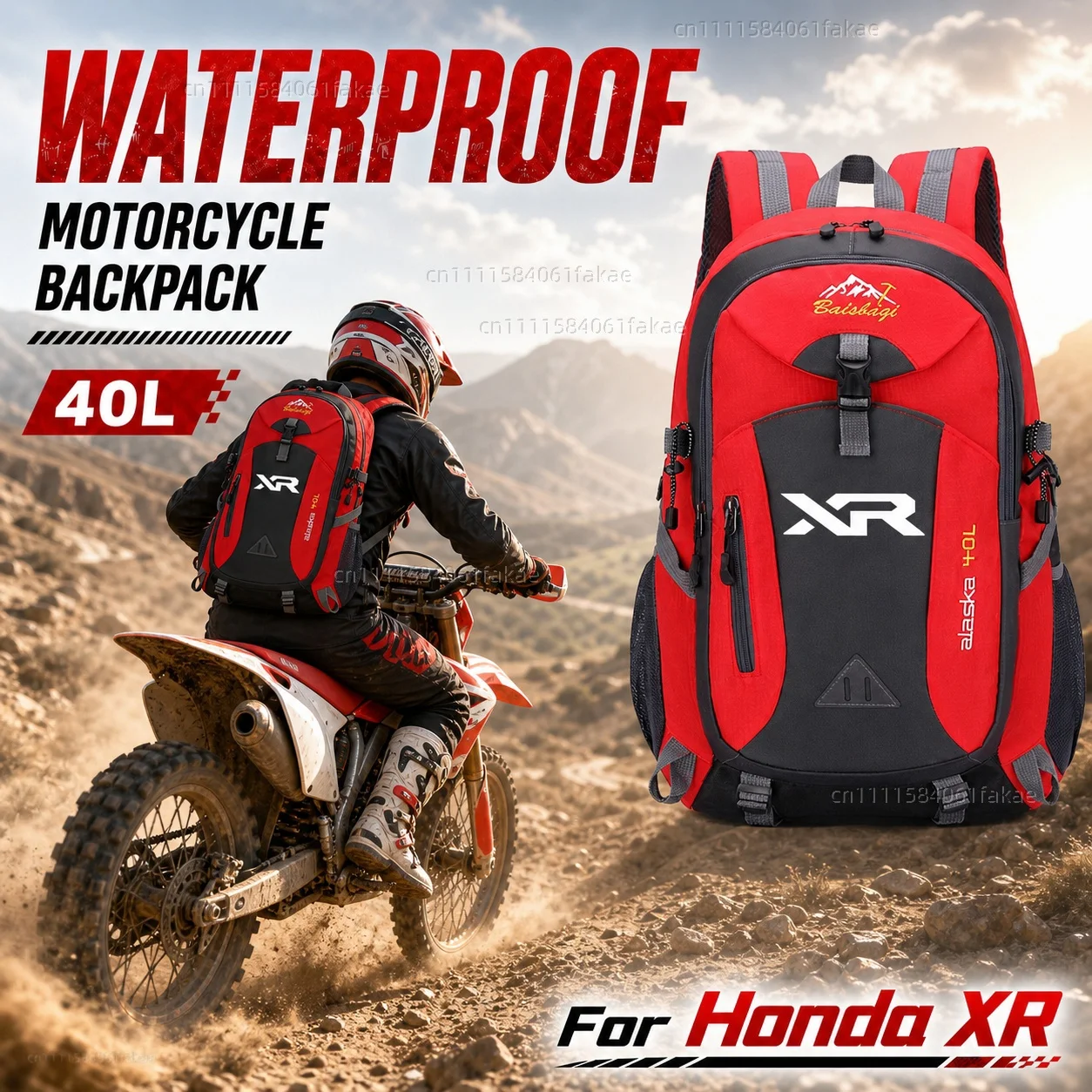 For Honda XR230MOTARD XR 230 250 400 125 2005-2012 Motorcycle Backpack 40L Waterproof Travel Backpack Outdoor Hiking Camping
For Honda XR230MOTARD XR 230 250 400 125 2005-2012 Motorcycle Backpack 40L Waterproof Travel Backpack Outdoor Hiking Camping