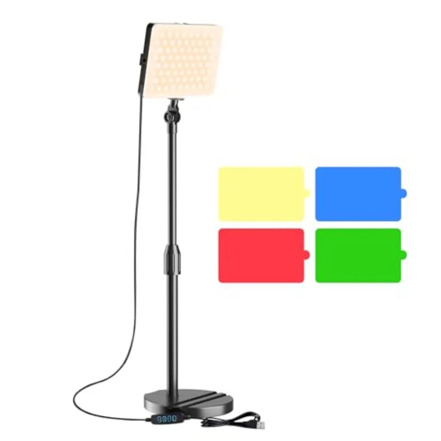 LED Video Light with Stand Home Studio Back Lights Photo Lights with Color Filters for Close Photography Lighting YouTube Video
LED Video Light with Stand Home Studio Back Lights Photo Lights with Color Filters for Close Photography Lighting YouTube Video