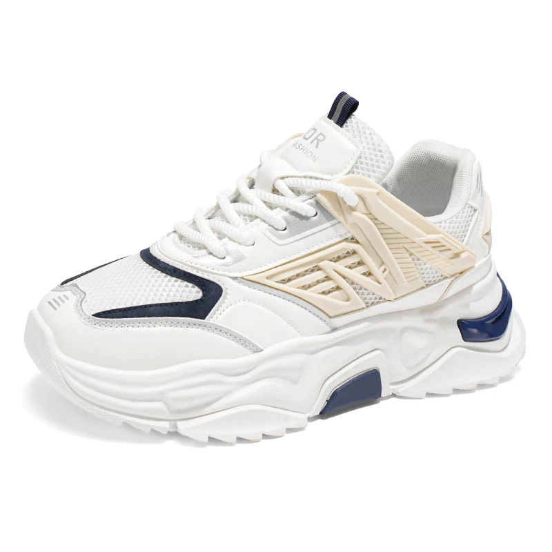 New men's thick-soled casual sports shoes, anti-slip loafers, walking and running breathable men's shoes for spring and autumn
New men's thick-soled casual sports shoes, anti-slip loafers, walking and running breathable men's shoes for spring and autumn