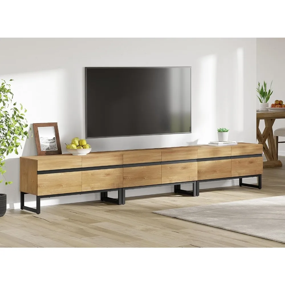 Modern TV Stand for 110 inch TVs, 3 in 1 Entertainment Center with Storage Cabinets and Metal Base,Media Console for Living Room
Modern TV Stand for 110 inch TVs, 3 in 1 Entertainment Center with Storage Cabinets and Metal Base,Media Console for Living Room