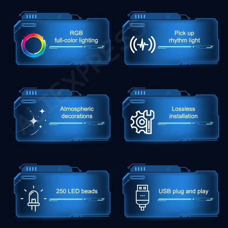 Car RGB Pickup Light Dynamic Gradient Sound Control Light Universal Air Vent Dashboard Car Interior Ornament Auto Interior Light
Car RGB Pickup Light Dynamic Gradient Sound Control Light Universal Air Vent Dashboard Car Interior Ornament Auto Interior Light