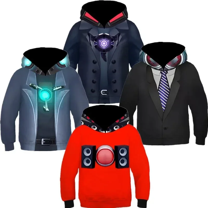 Skibidi T-toilet cosplay costumes sweatshirt funny speaker man Titan TV man camcorder man horror game figure hoodies kids gifts
Skibidi T-toilet cosplay costumes sweatshirt funny speaker man Titan TV man camcorder man horror game figure hoodies kids gifts