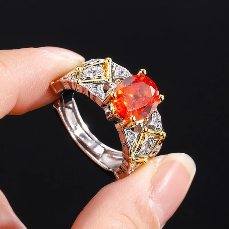 Exquisite simple style shining ruby ring light luxury fashion gemstones rings for women party wedding high quality jewelry
Exquisite simple style shining ruby ring light luxury fashion gemstones rings for women party wedding high quality jewelry